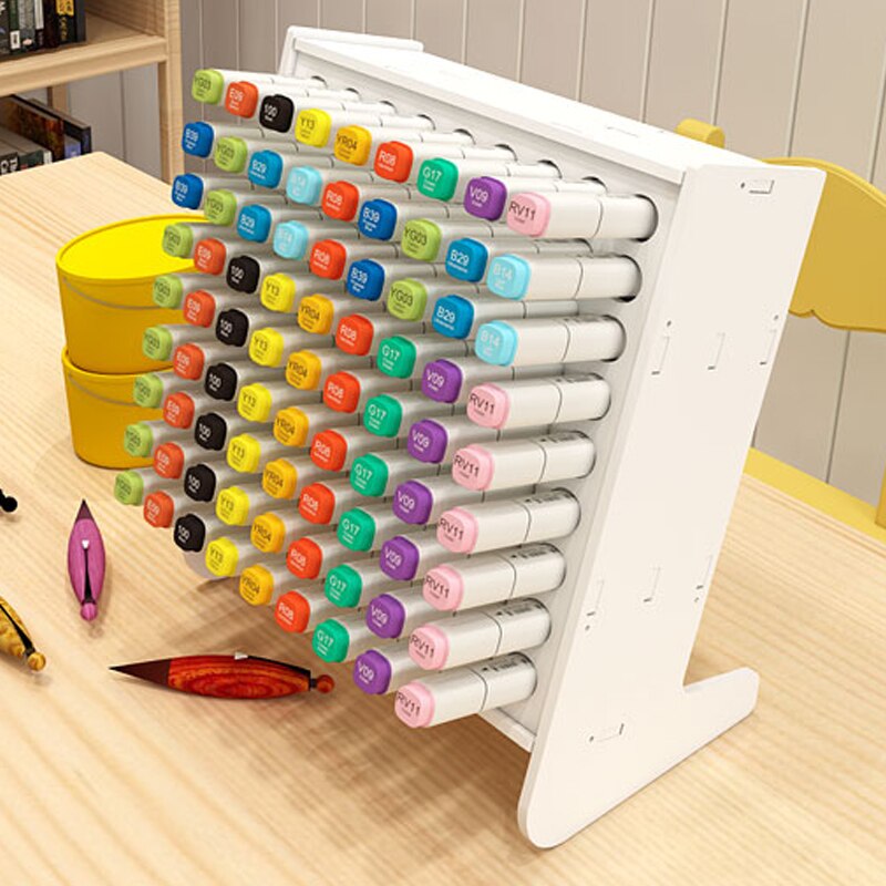 Student Desktop Marker Organizer Storage Box Brush Stationery Box Children's Learning Mark Pen Holder Blind Box Pencil holder