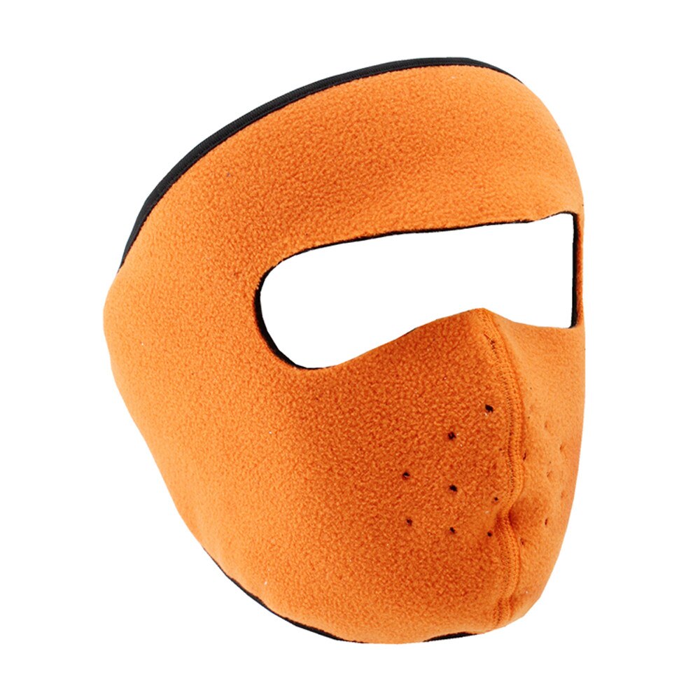 Wiatroszczelna czapka kominiarka zima Snowboard maska narciarska robić jazdy na rowerze motocykl ochrona przed słońcem opaska: pomarańczowy