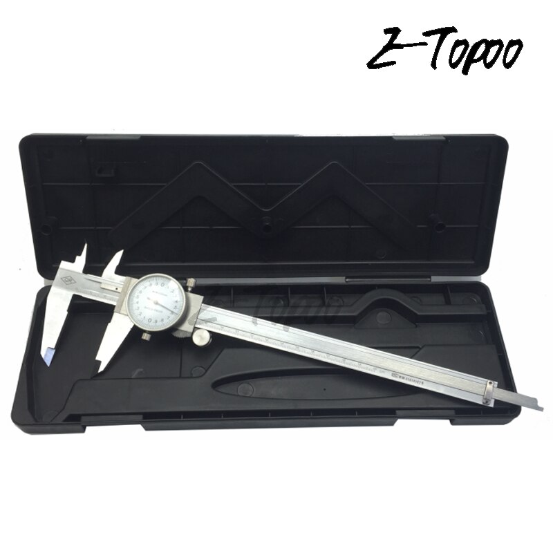 Metric Precision Dial Vernier Caliper Gauge Micrometer Measuring Tool Dial Caliper 0-200mm 0.02mm dial gauge with Case