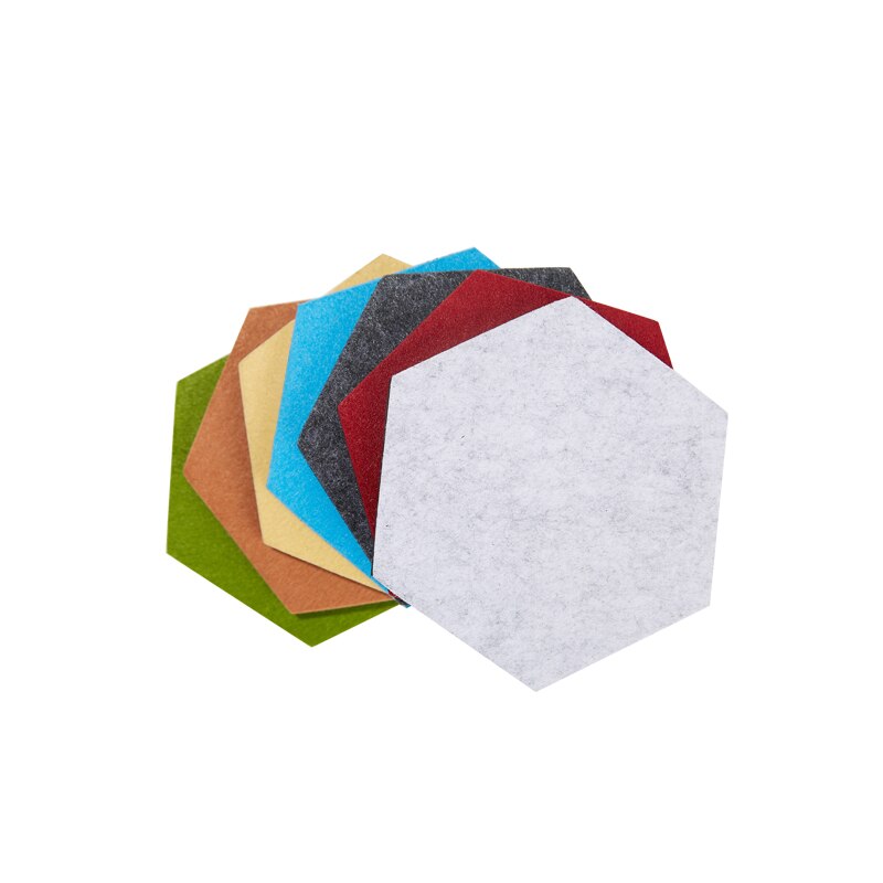 Hexagonal Magnet Magwall magnetic colorful felt hexagonal shape mes... – Grandado
