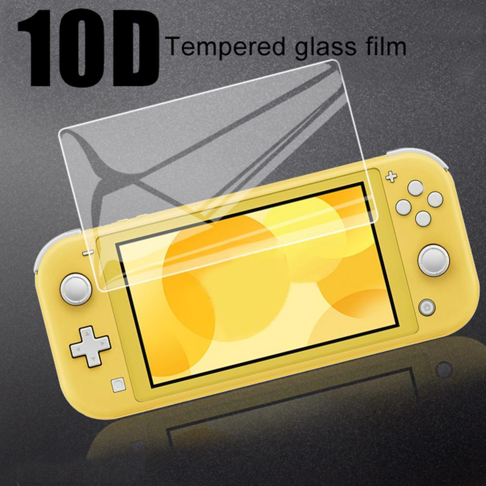 Pellicola protettiva per schermo in vetro temperato 10D 9H per Nintendo Switch Lite Mini