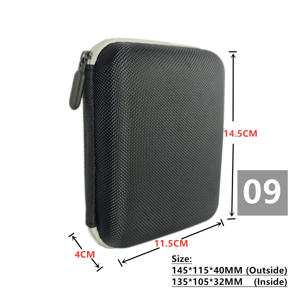Digital Multimeter Bag Tool Storage Bags for Electronic Accessories Shockproof Bag EVA Box Case Earphone Data Cable Storage Bag: YELLOW