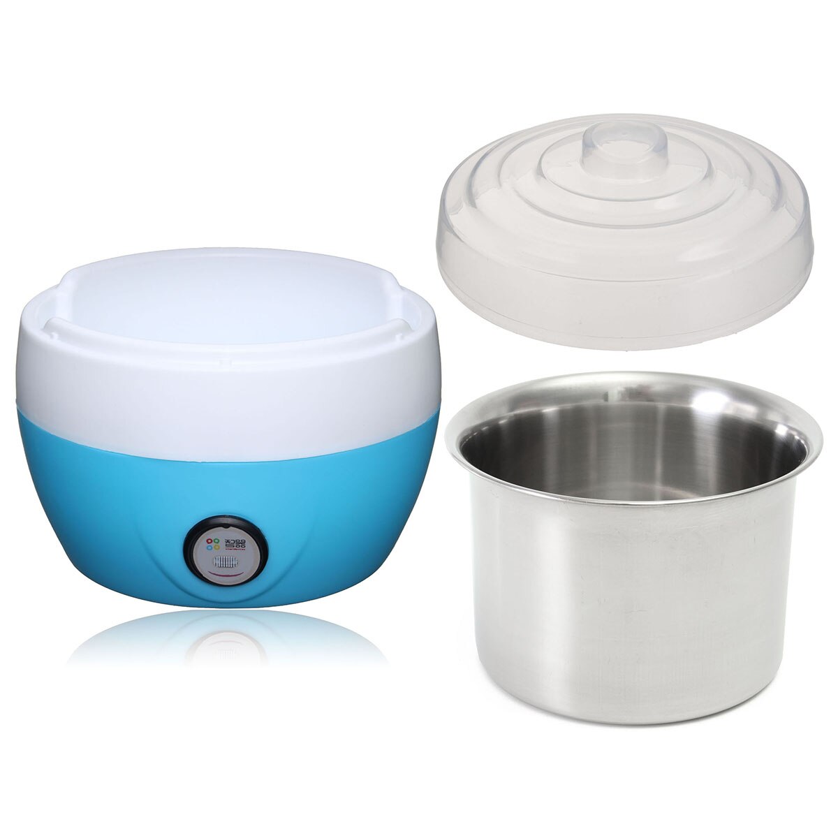 1L Capacity Electric multifunction Yogurt Maker Stainless Steel Liner Mini Automatic Yogurt Machine Blue