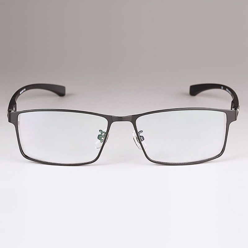 Montura de aleación para gafas para hombre, lentes flexibles, piernas, Material de aleación de galvanoplastia IP, borde completo y medio borde