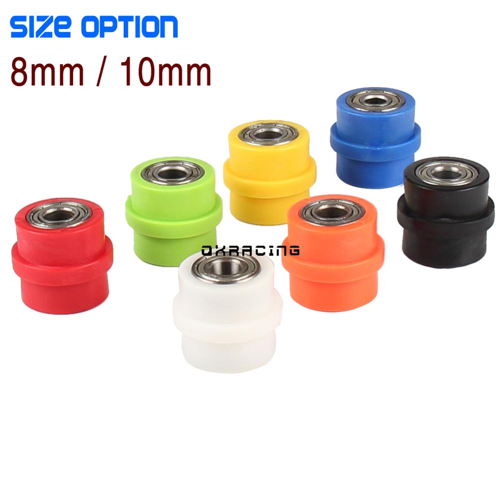 Drive Chain Roller Tensioner Bike Pulley Wheel Slider Guide For Street Enduro Motorcycle Motocross ATV CRF CR XR YZ WR 8mm 10mm