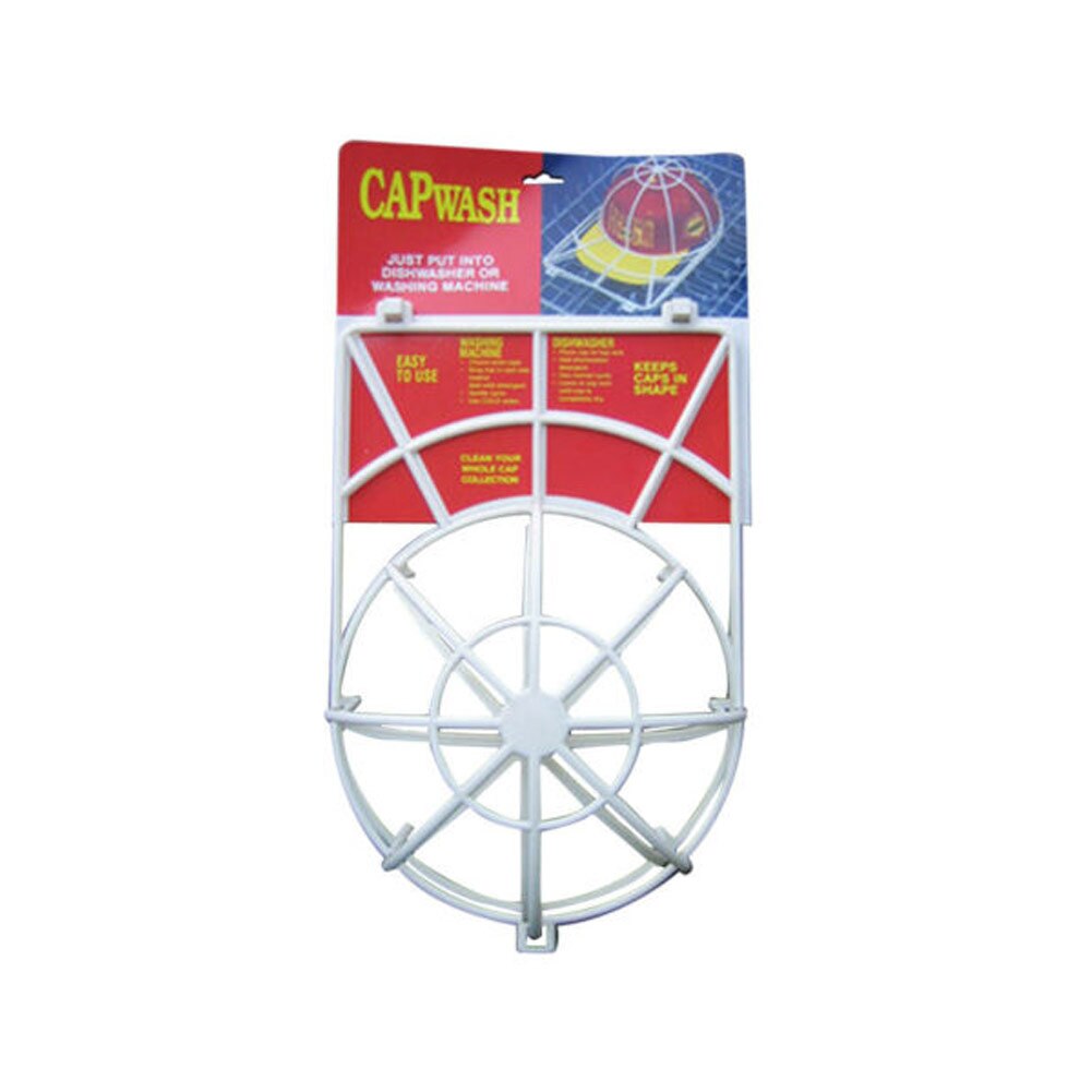 1 stuk wasmachine honkbalpet frame ondersteuning plastic witte hoedenreiniger reinigingsbeschermer waskooi bescherming