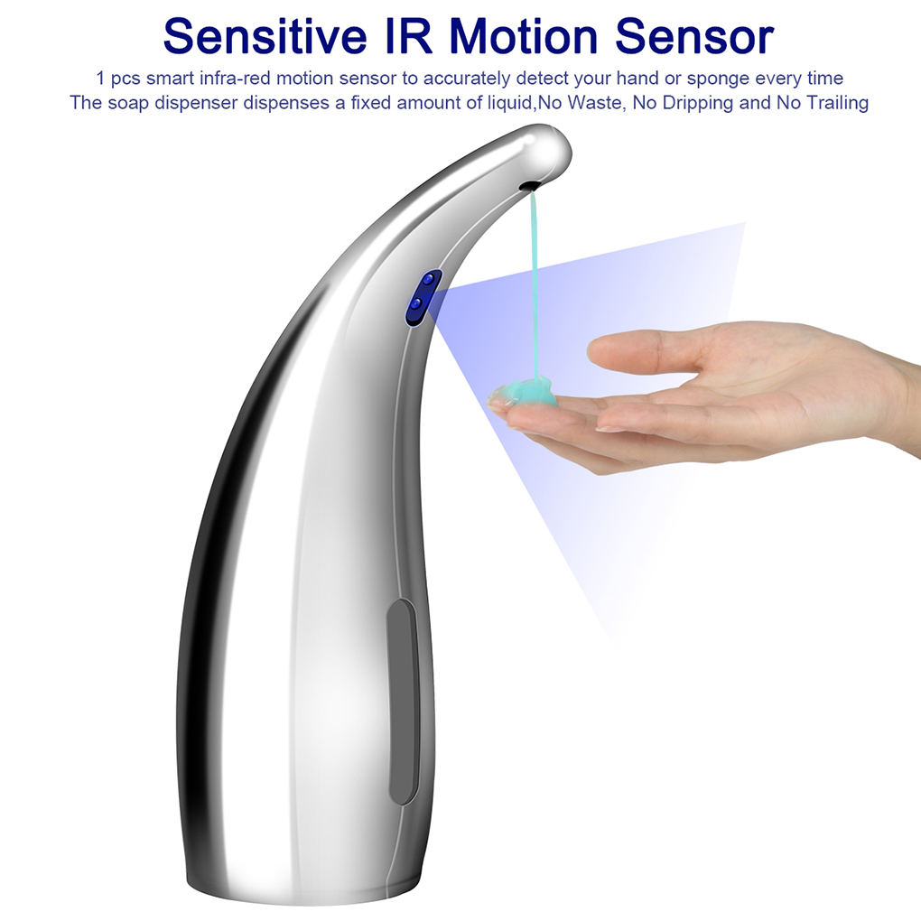 Kitchen Bathroom Automatic Soap Dispenser Hand Liquid Soap Dispenser Infrared Motion Sensor Home Waterproof Holder