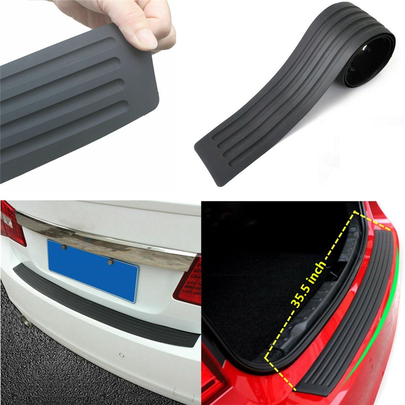 Universel bil bagagerums dørbeskyttelsesstrimler karmplade beskytter bagkofanger beskyttelses gummi lister pad trim dæk strip strip