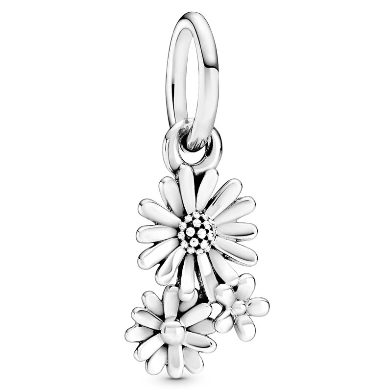 Spinning Tree Of Life Serene Lotus Clover Daisy Flower Pendant Beads 925 Sterling Silver Charm Fit Bracelet DIY Jewelry: 18