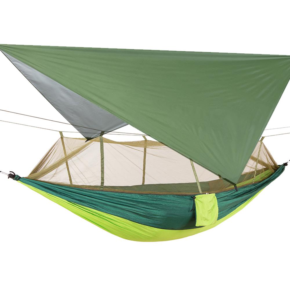 Hamac de Camping Portable étanche, tente, auvent de pluie, moustiquaire, en Nylon: type C
