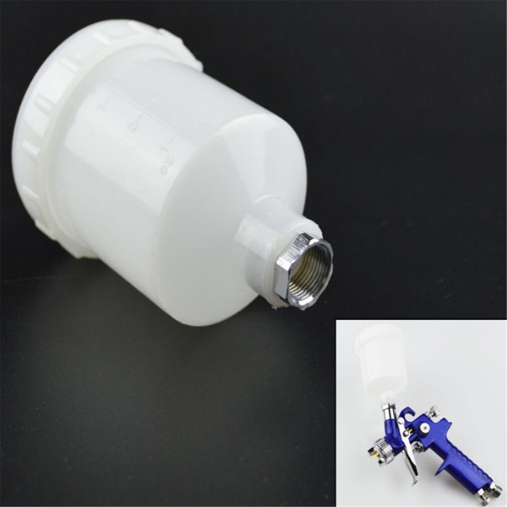 Plastic Spray Verf Cup Spuit Cup Air Gravity Feed Verf Spuiten Pot Fastmover Draad Connector voor Spuitpistool Onderdelen