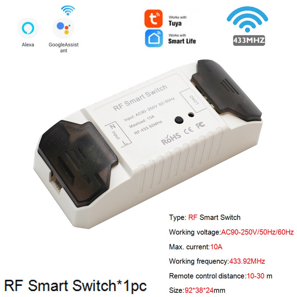 Diy Wifi Schakelaar Wi-fi/Rf Smart Home Draadloze Afstandsbediening Wifi Schakelaar Automatisering Module Timer Smart Breaker