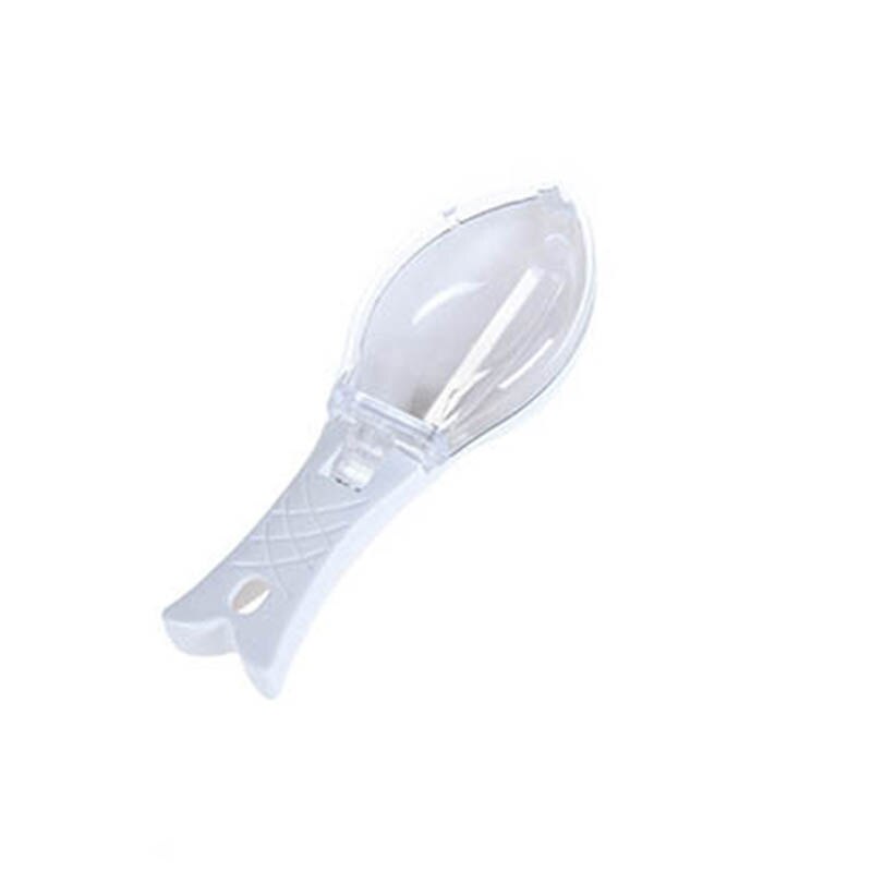 Escova de pele de peixe raspagem escamas de pesca raladores de escova rápido remover peixe faca raspador de limpeza com faca dispositivo: WHITE