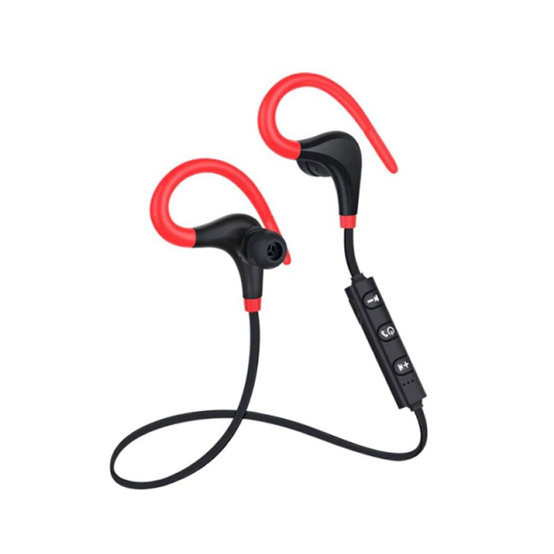 Drahtlose Kopfhörer Sport Lauf Bluetooth Kopfhörer Freihändig Bass Stereo Bluetooth Headset mit Mic Für xiaomi alle Clever Telefon: rot
