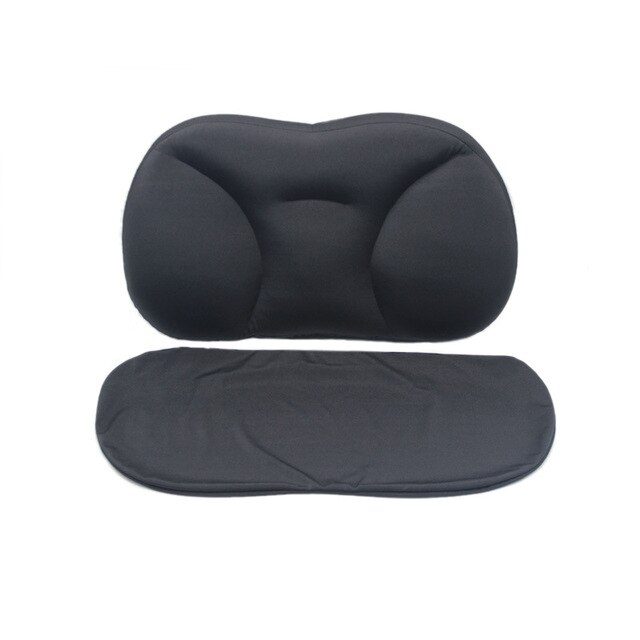 Slaap All-Ronde Ergonomische Kussens 3D Cloud Kussen Met Kussensloop Zachte Nek Ondersteuning Ei Groef Thuis Voor Brancard slaapkamer: Black