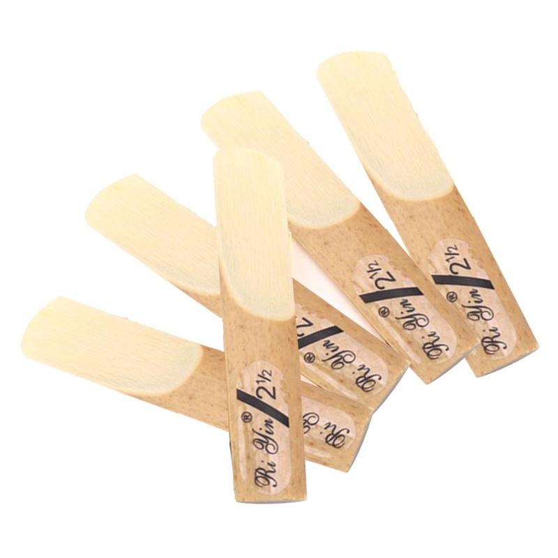 10Pcs Saxophone Reed Alto Saxophone Reed Strength 2.5 No. Natural Reed Acoustic Guitar Music Instrument Parts Accessory