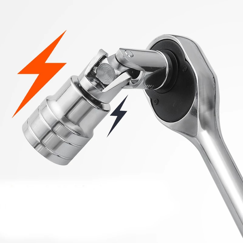 Universal Joint Set Ratchet Angle Extension Bar Socket Adapter Manual And Pneumatic Bendable Adapter Socket Tools