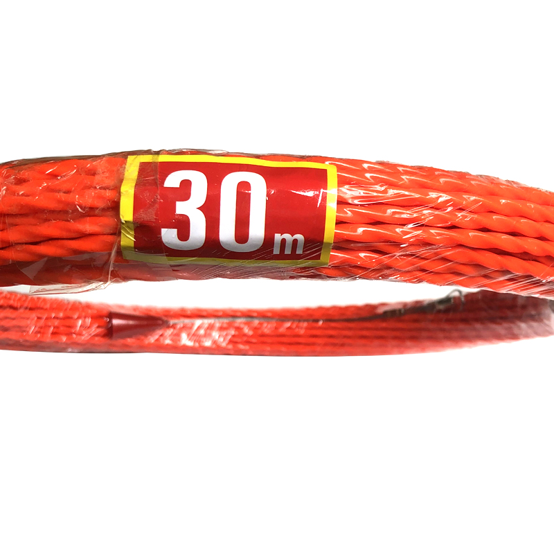 Kabel Push Puller 30m x 5mm Rodder Conduit Snake Vis Tape Getest Draad Puller Kabel Layting Gereedschap
