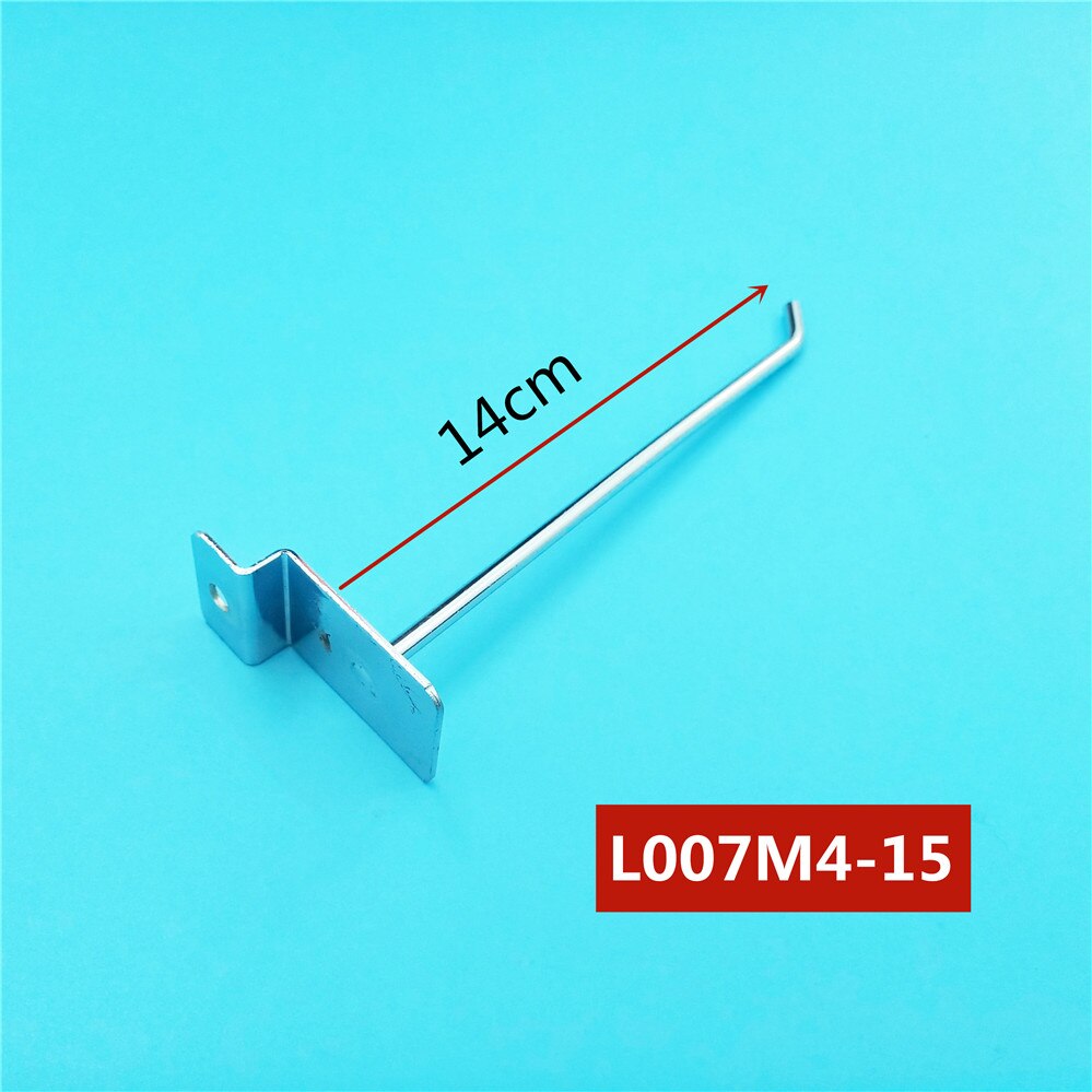 2 stuks/partij dia . 4mm displayhaken koudgewalst stalen pegboardhaken enkele slatwallhaken lengte 5cm/7cm/10cm/14cm/19cm/24cm/29cm: Lengte 14cm 2 stuks