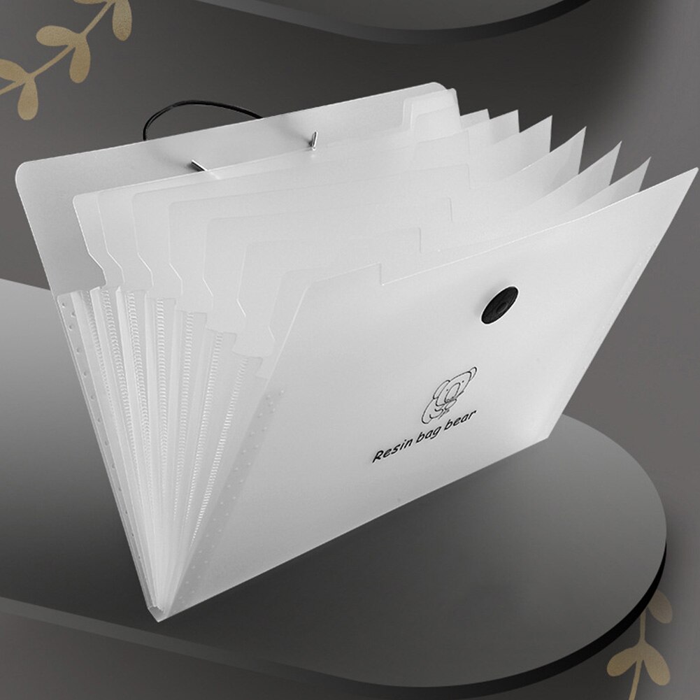 A4 Anti Lost Home Desk Organizer Letter Document Holder School Portable Expanding File Folder Accordion Travel Stationery