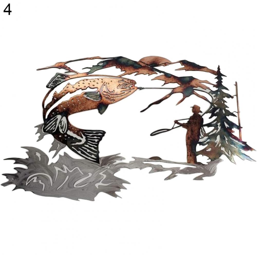 Ornements d&#39;oiseaux en fer forgé pour jardin, artisanat artisanal en métal, décoration en forme d&#39;animal pour salon de maison,: 4