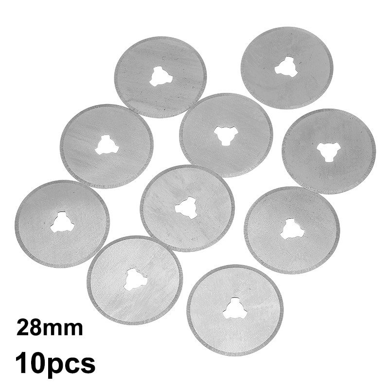 10pcs 28mm Circular Cutting Rotary Cutter Refill Blades Sewing Quilting Tool For Home Rotary Cutter Refill Craft Sewing Quilting
