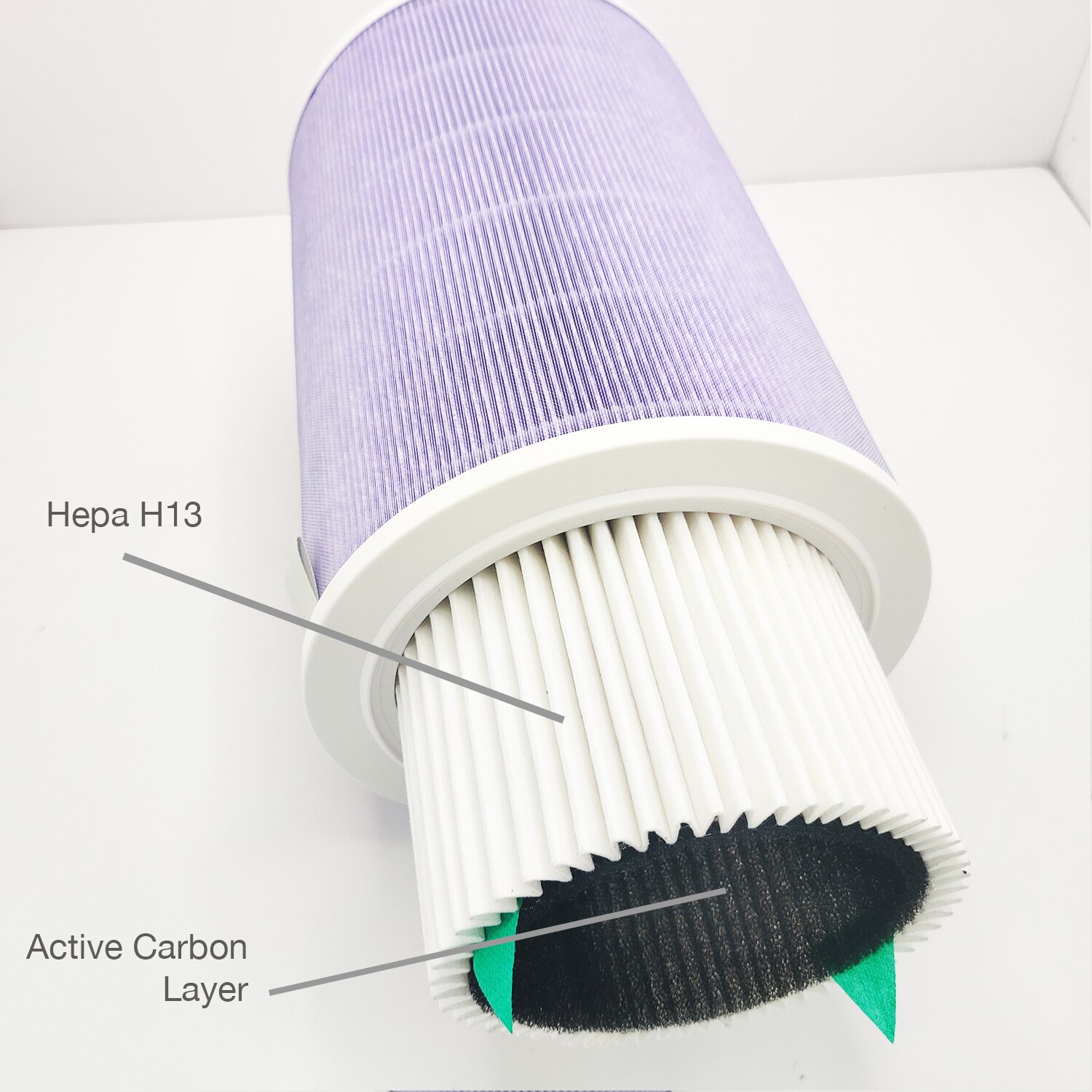 Hepa 13 - Carbon Inn Xiaomi mi Air Purifier 1/2/3 / Pro Filter Compatible Extra PM2,5 -Carbon Odor Removal Hepa Inside