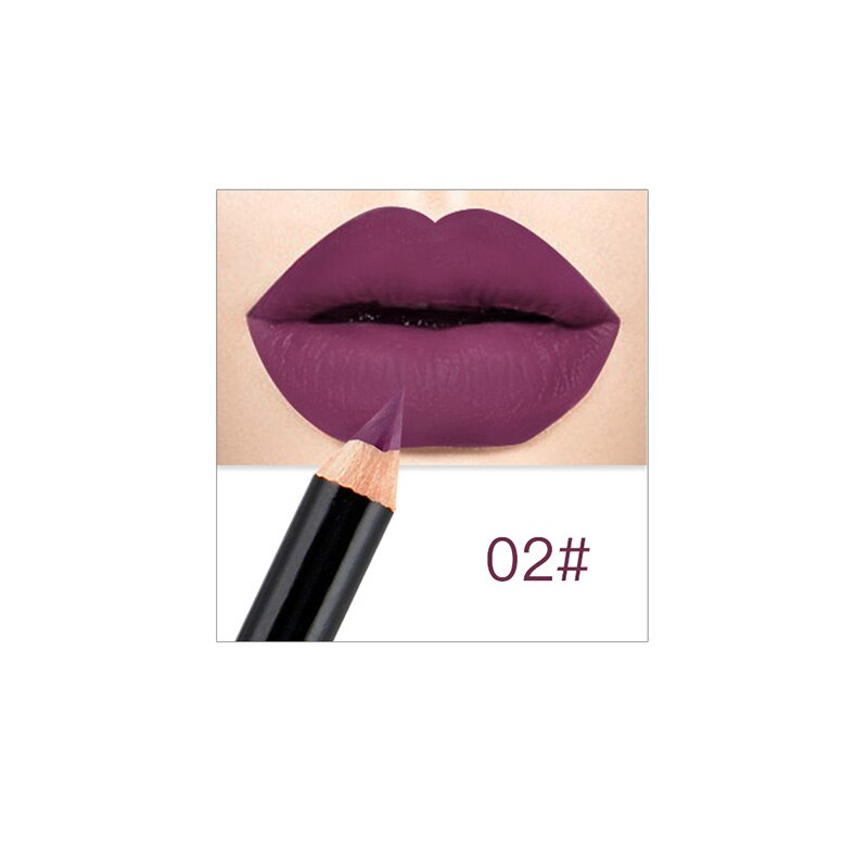 12 färger lipliner makeup vattentät lip liner penna set hjl 2018: 2