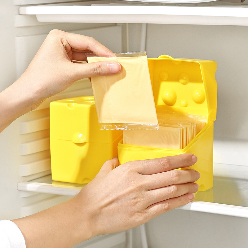 Kühlschrank Müsli Käsebox Organizer fallen Lebensmittelbehälter Küche Kühlschrank Kaffee Aufbewahrungshalter Frisches Gemüse Obstkorb