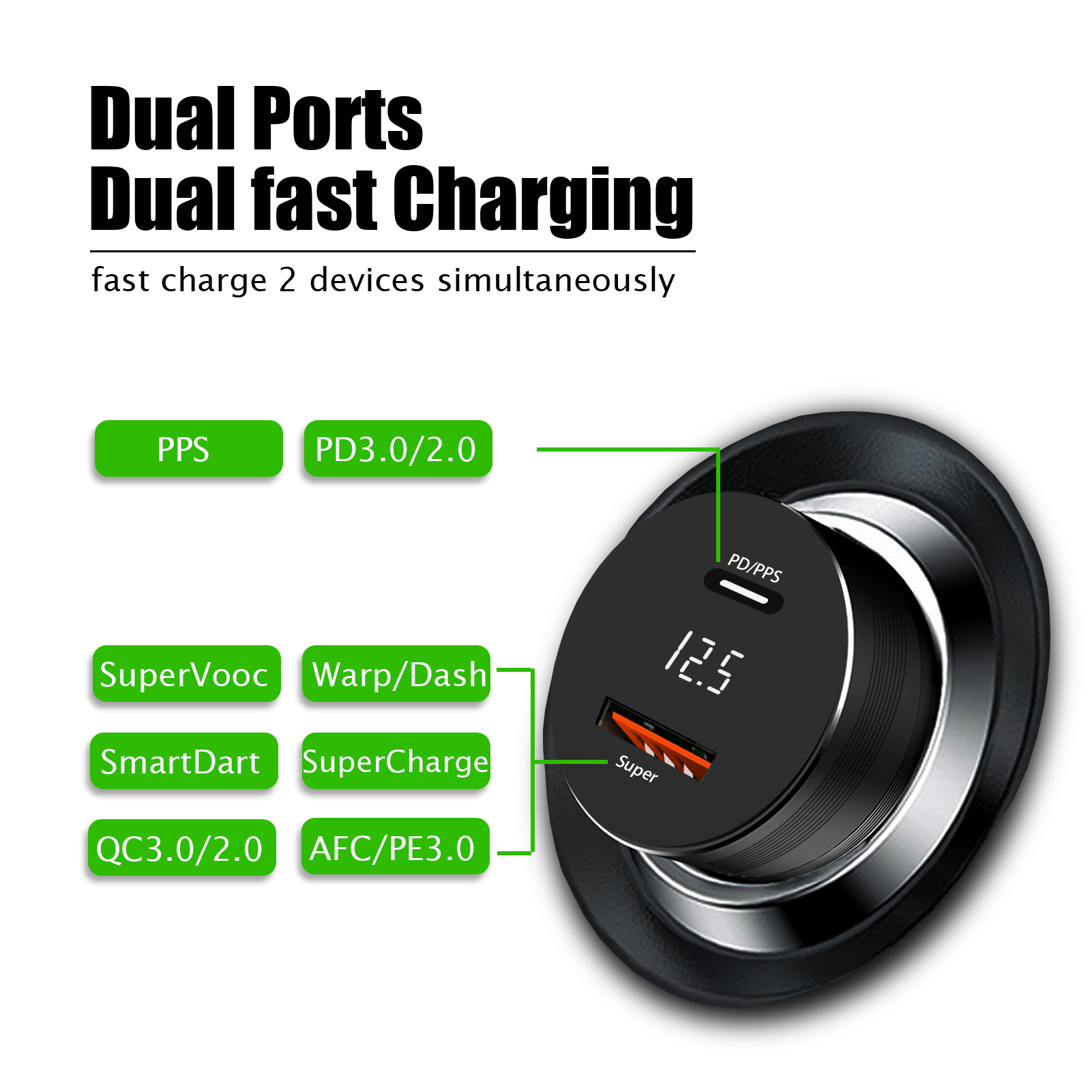 Supervooc Car Charger for Realme 11/10/9 Pro/C55/C35,Warp car adapter for OnePlus 11,Cigarette Lighter charger for OPPO Find X5