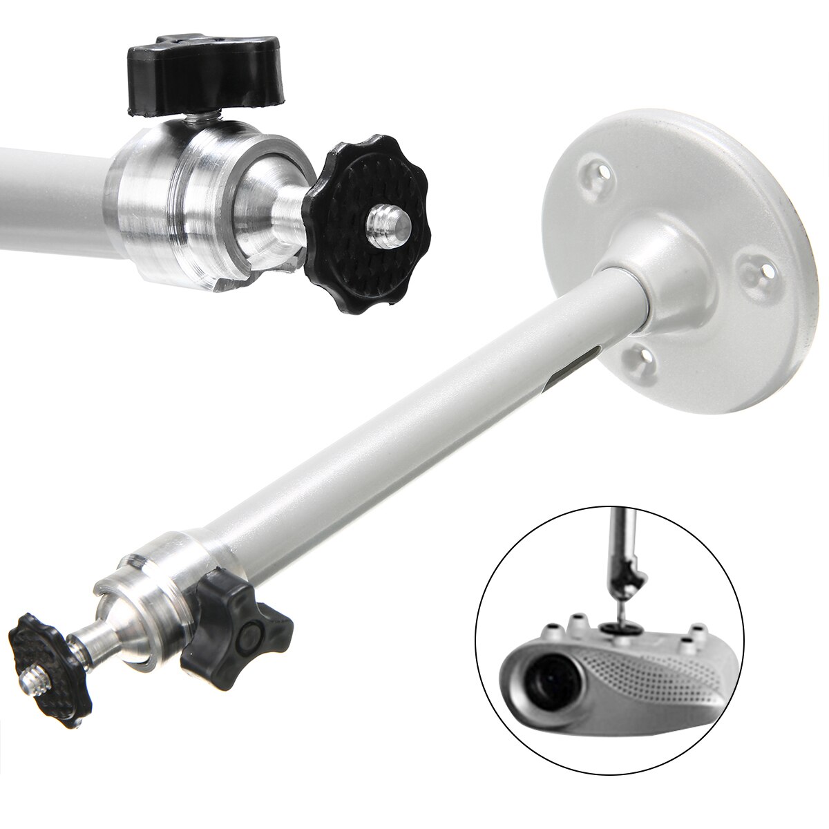 22cm Mini Projector Bracket Adjustable 360 Degree Projector Ceiling Mount Tabletop Stand For DLP Digital Camera 35mm SLR