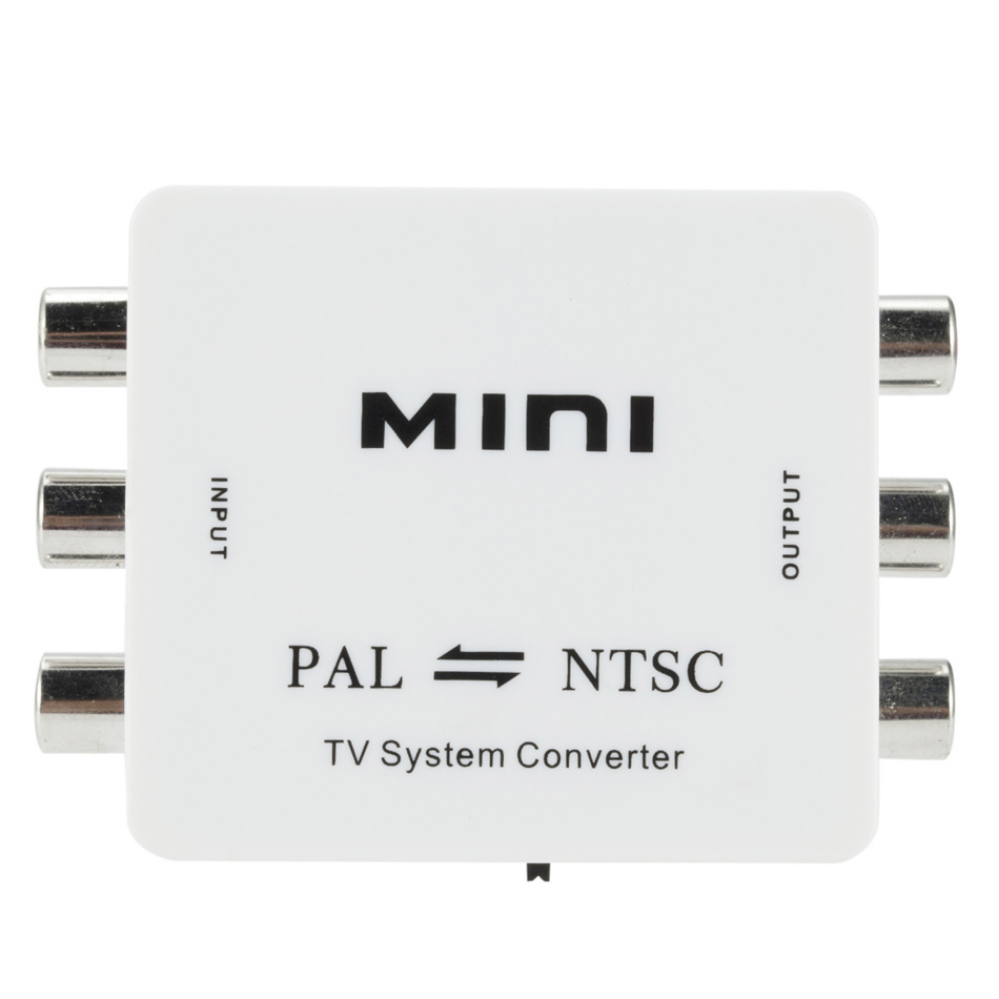 Conmutador convertidor de sistema de TV bidireccional Mini PAL NTSC, convertidor de conexión compuesta de TV bidireccional PAL a NTSC NTSC a PAL