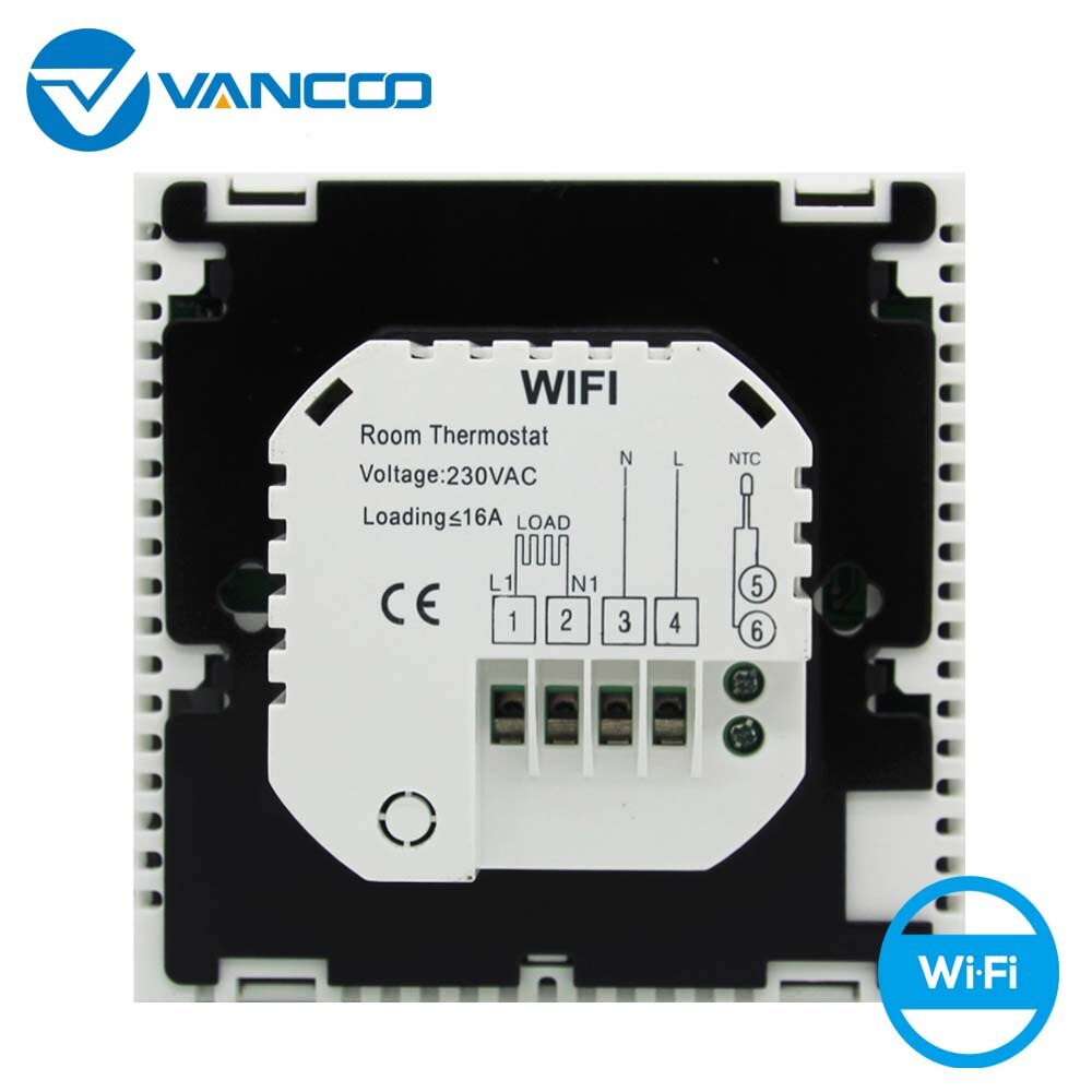 Vancoo Smart Thermostat 220V for Electric Heating Thermoregulator Wifi Underheating Temperature Controller Work with Beok APP