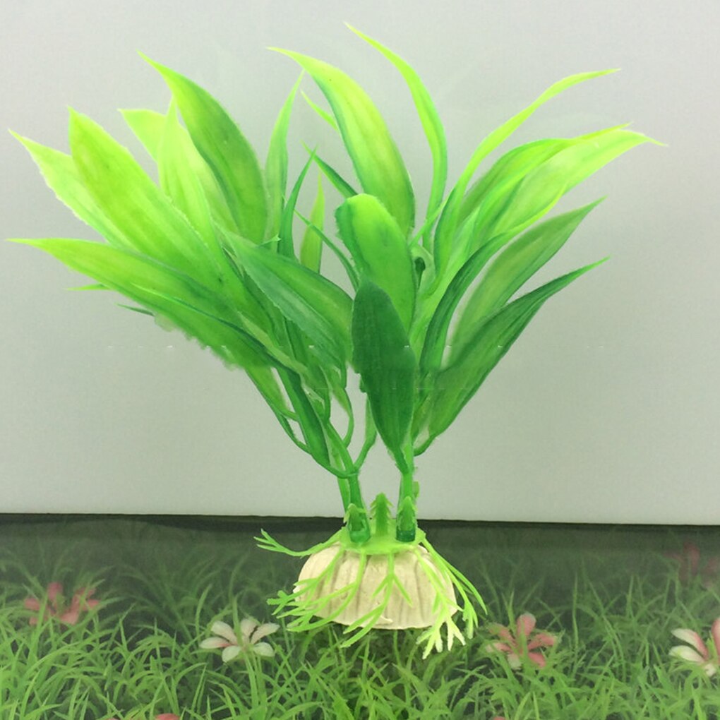 Water Grass Green Plant Aquarium Decoration Artificial Plant Fish Tank Submersible Flower Grass Ornament Decor Underwater Plant