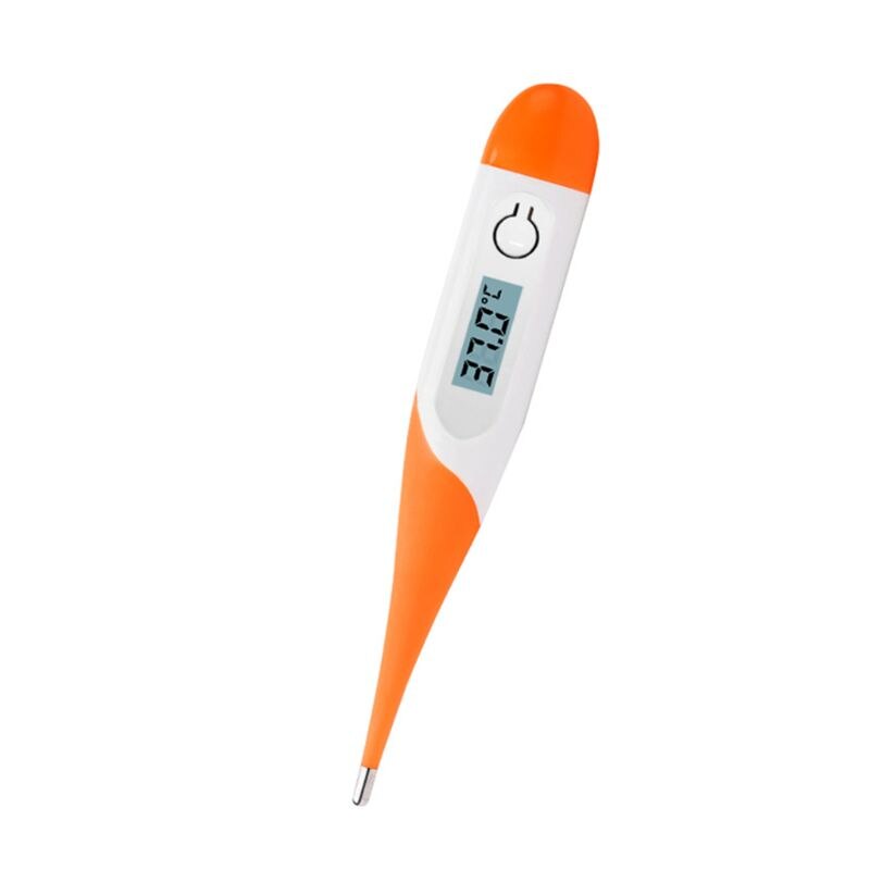 Voksen baby lcd display feber måling temperatur hjem termometer tester 19qf: Orange