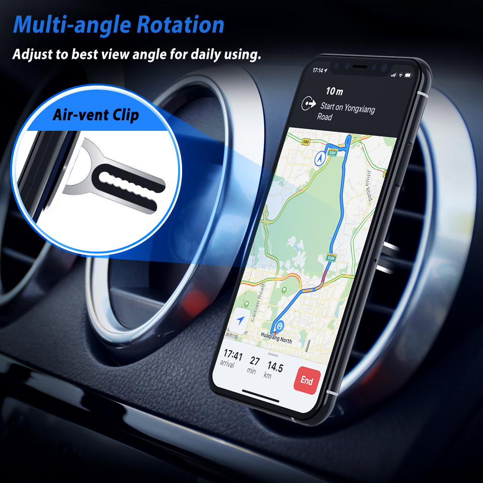 Universal Multipurpose Mobile Phone Holder Car Air Vent Grip Mount Stand Rotation Finger Ring Holder For Phone in Car Ring Stand