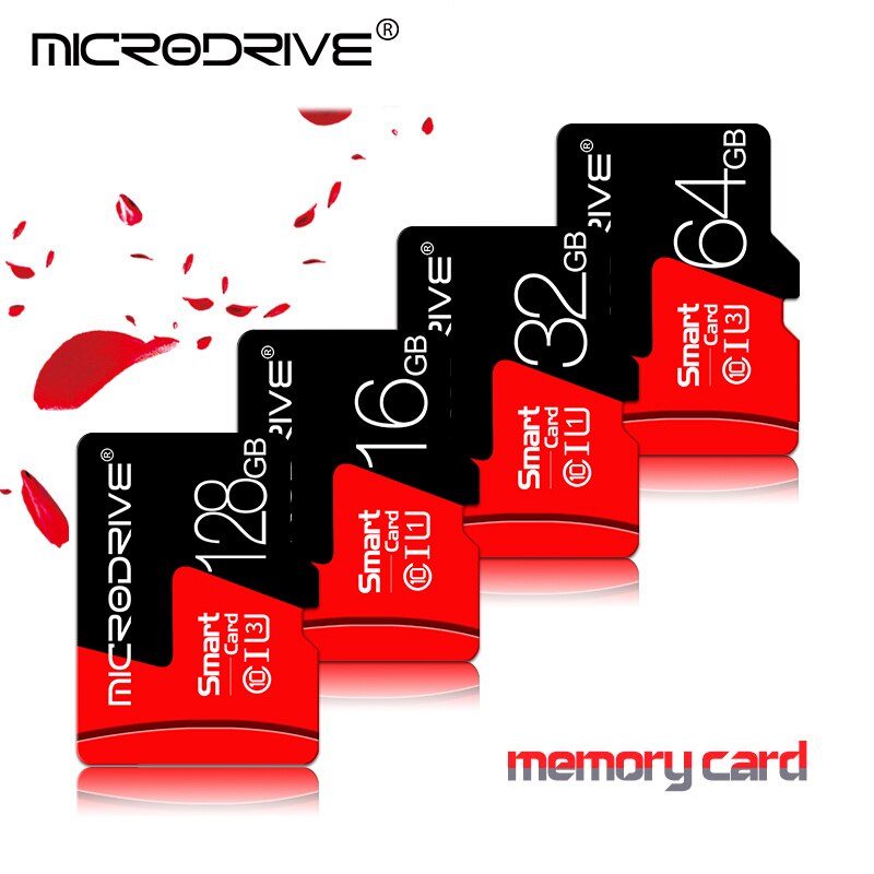 Micro SD TF Card 128GB 64GB 32GB 16GB Class 10 Flash Memory Microsd Card 16 32 64 128 GB for Smartphone free Adapter