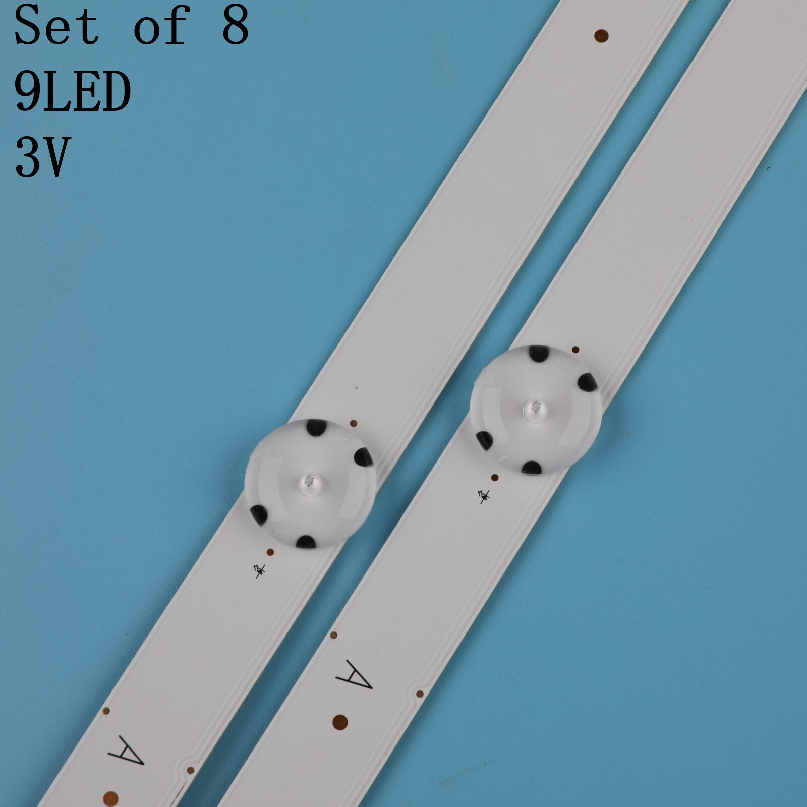 8 unids/set tira de luz LED para LG 49 TV 49UF6400 49UF6407 49LF510V 49UF640V 49UH6100 NC490DUE-SADP2 LGE-WICOP-49INCH-UHD-FHD-REV05