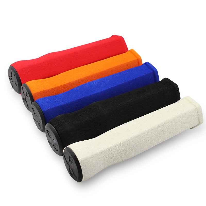 Empuñaduras ergonómicas para manillar de bicicleta de montaña, esponja suave de alta densidad, cubiertas para extremos de manillar antideslizantes para bicicleta de montaña