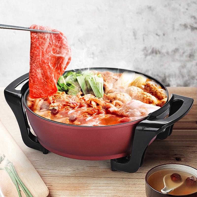 Multifunction Electric Cooker Cooking And Frying Pan Home Portable High Power 1500W Electric Pot Kitchen Cooking Appliances