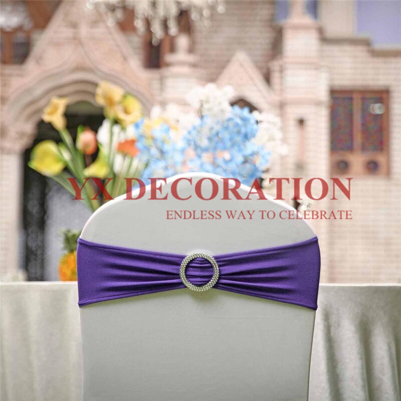 Ceinture de chaise en Lycra | Bande Spandex bon marché, adaptée à la housse de chaise, décoration de Banquet et de mariage