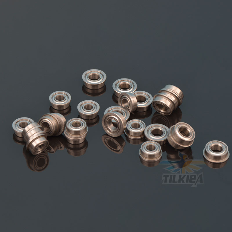 5 stk. høyhastighetslager til rc-båt, 3 x 6 x 2.5mm/3 x 7 x 3mm/4 x 7 x 2.5mm/4 x 8 x 3mm/5 x 10 x 4mm for 3mm / 4mm / 5mm- akslet rc-båt