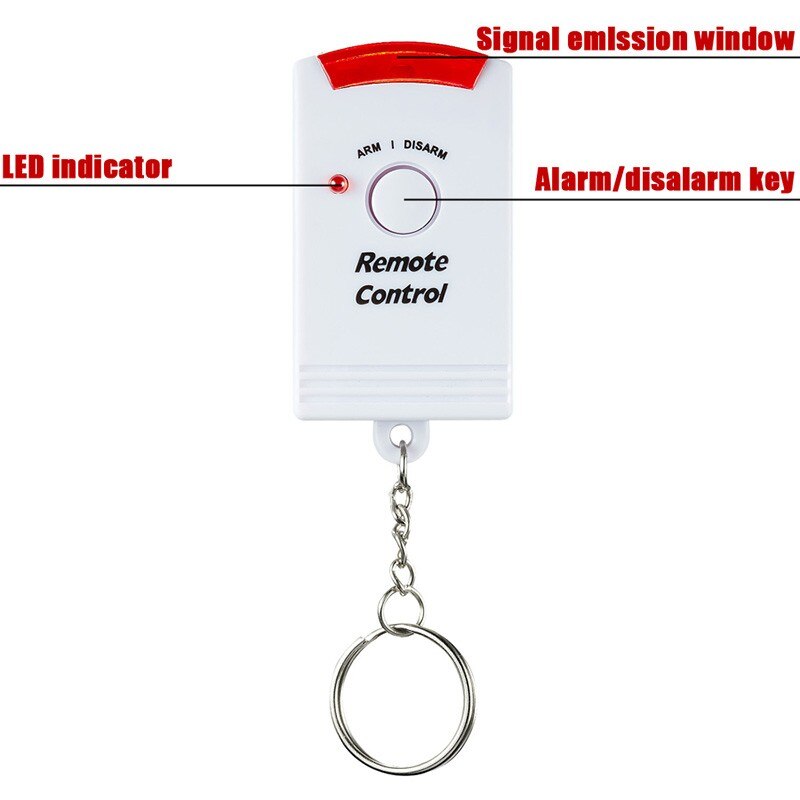 Home Security Alert Infrared Sensor Anti-theft Motion Detector Alarm Monitor Wireless Alarm system+2 remote control