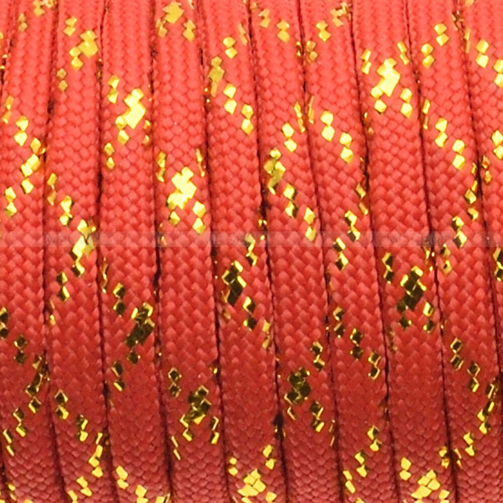 1 stk guld sølv ledning 550 paracord faldskærm ledning lanyard mil spec type iii 7 tråd kerne 100 ft 19 farver: Pistol metal