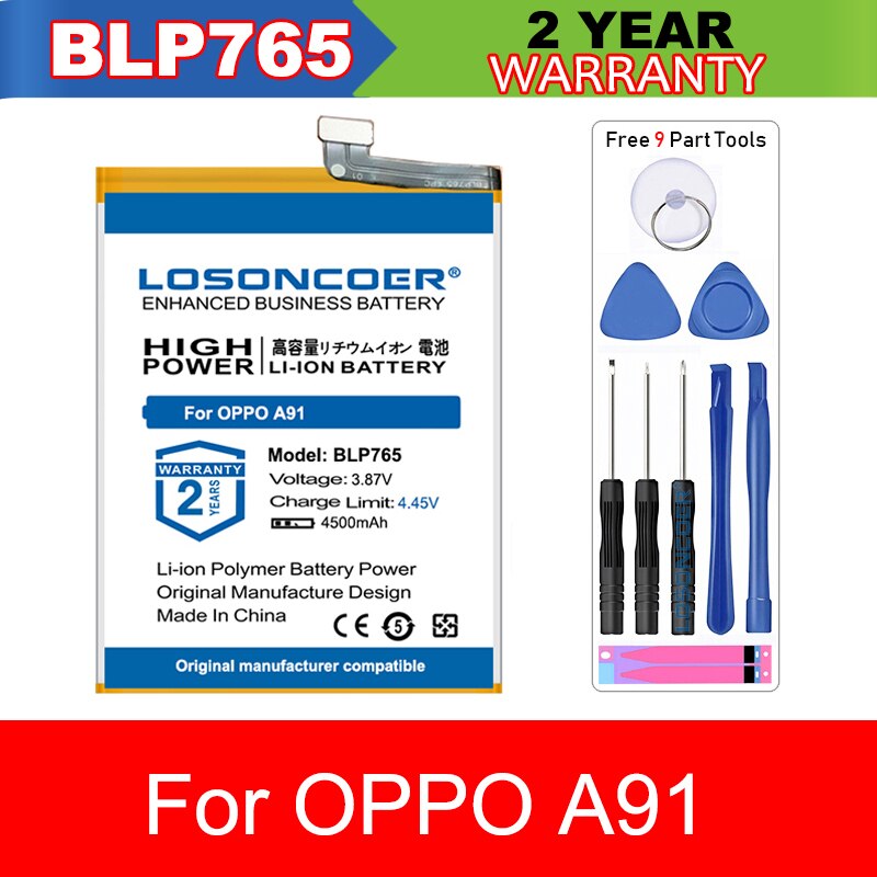 For OPPO R15 Pro A91 A7X 18013 1805 A37 R7S R7s R7SM R7st Find X A77 A73 A73S A73T R9 R9TM A79 R9S PLUS F11 Pro Find 7 Battery: BLP765 For OPPO A91