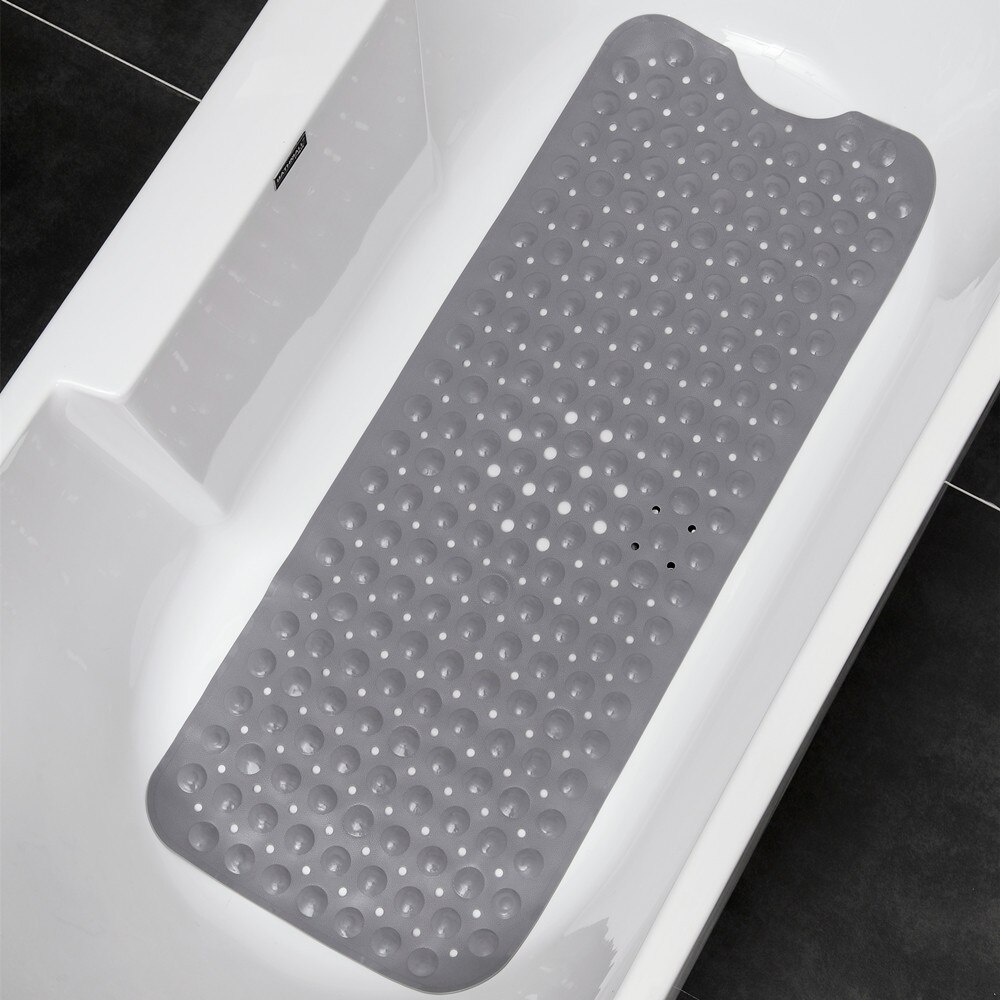 Pvc massage voetmat 40 x 101cm veiligheidsdouchematten grijs extra lang badmat douchemat antislip badkamer vloermat