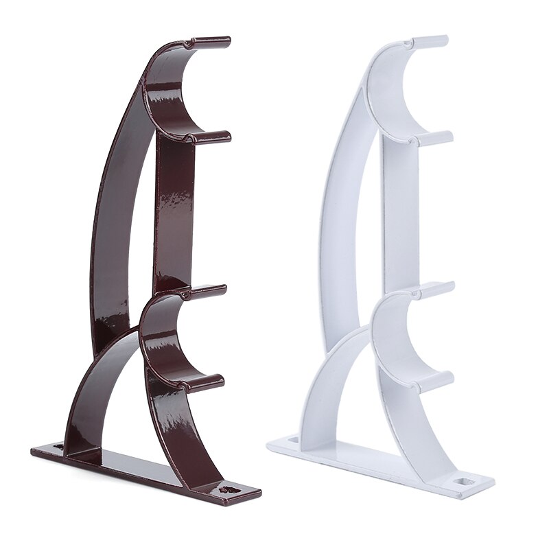 support de tige de draperie à Double rideau en alliage d'aluminium, 25mm, 2 pièces