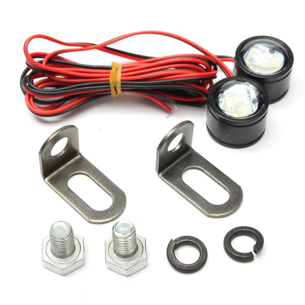 Ampoules pour clignotants de moto 12V | Paire, ampoules pour rétroviseur clignotant, lampe oeil aigle 3LED ampoule universelle