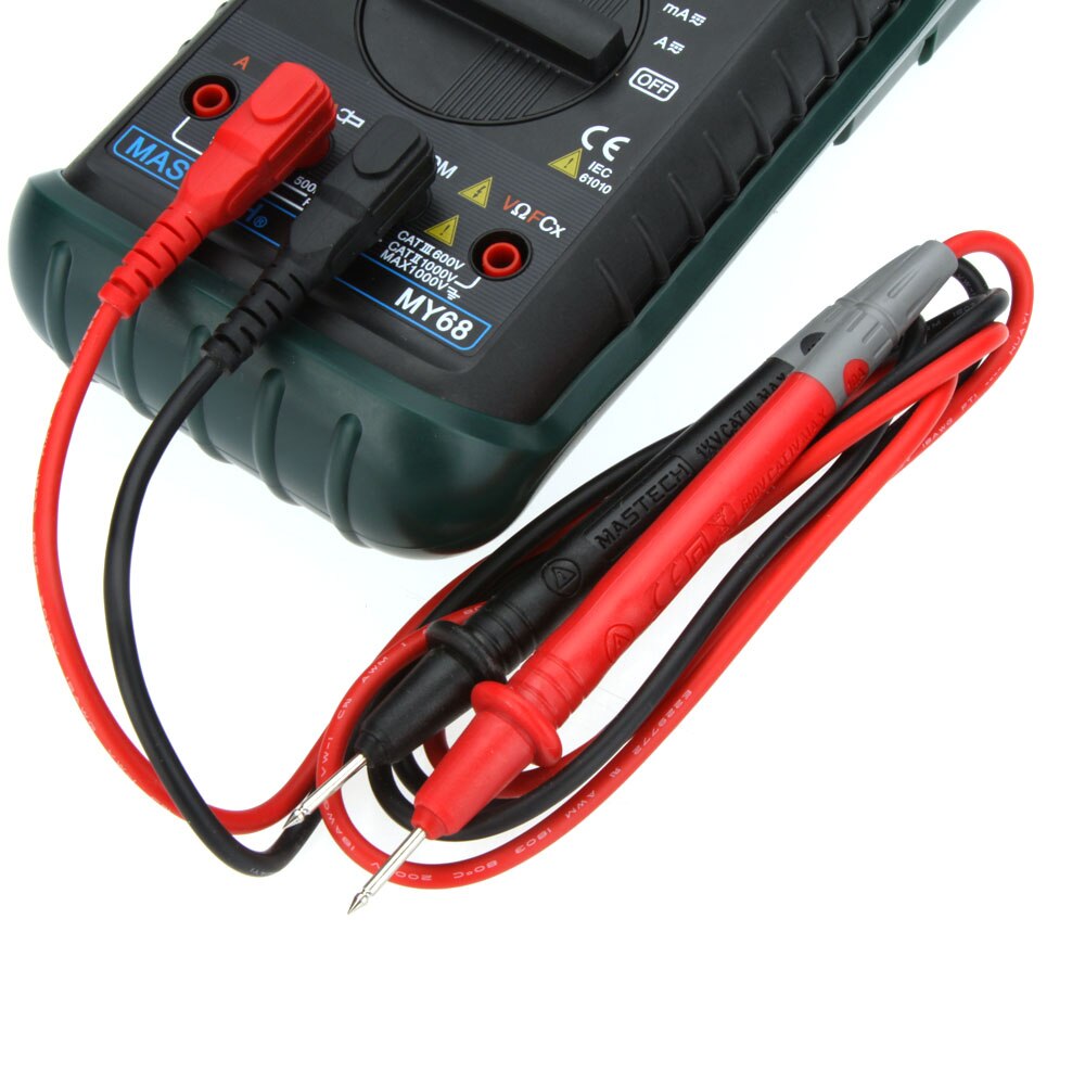 MASTECH MY68 Handheld LCD Auto/manual Range DMM Digital Multimeter DC AC Voltage Current Ohm Capacitance Frequency Meter