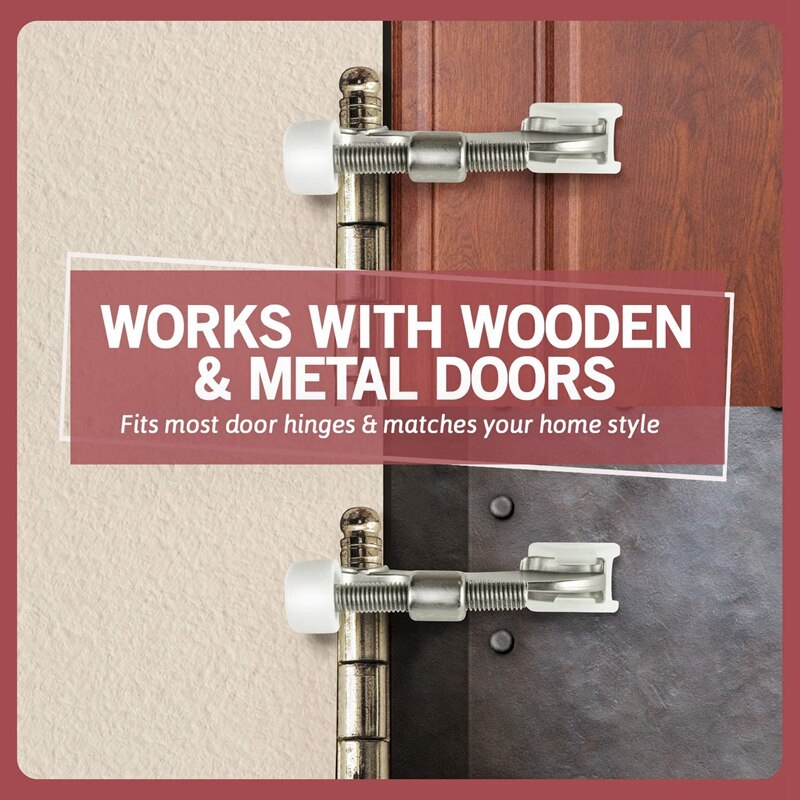 Tope de puerta de pasador de bisagra, práctico Tope de puerta para bisagras de puerta, construcción de Metal resistente y duradera, 7 paquetes